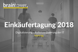 Vortrag beim Fachverband für Einkäufer, Materialwirtschaftler und Logistiker im Krankenhaus e.V. von Florian Wiethoff zum Theam Digitalisierung von Krankenhäusern.